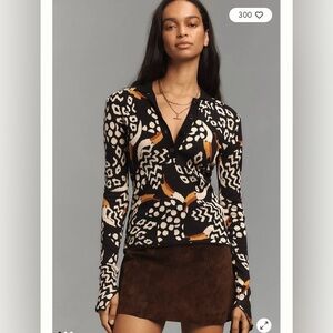 FARM Rio Tucanissimo Polo Sweater Women’s Size XXS - XS NWT $180